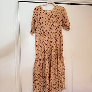 Christy dawn — Beige blockprint petite SMALL